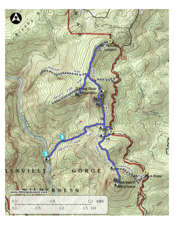 Printable Topo Hike Map