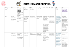 MONSTERS AND PUPPETS