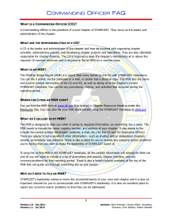 commanding officer - STARFLEET International