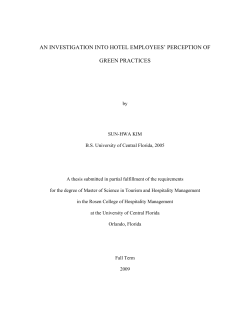an investigation into hotel employees` perception of
