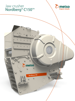 Nordberg® C150™ jaw crusher