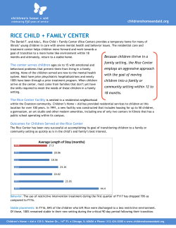 RICE CHILD + FAMILY CENTER
