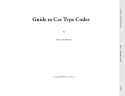 Guide to Car Type Codes