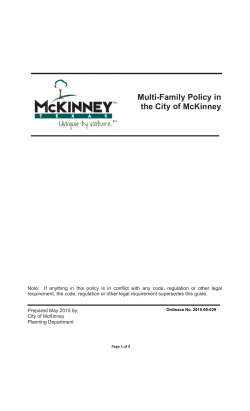 Multi-Family Policy Guide
