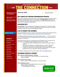 MAY CHECK OUT/MOVING INFORMATION PACKETS CHECKING