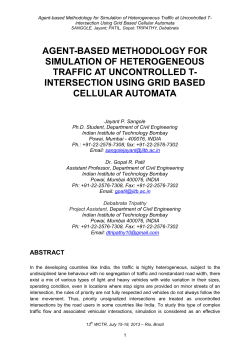 Agent-based Methodology for Simulation of Heterogeneous Traffic