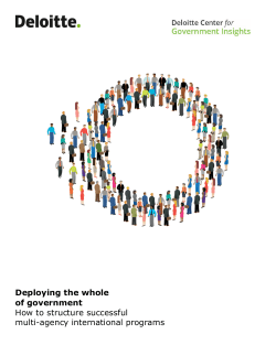 Deploying the whole of government the PDF