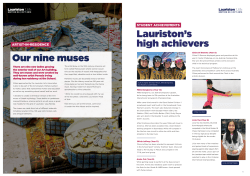 Our nine muses Lauriston`s high achievers