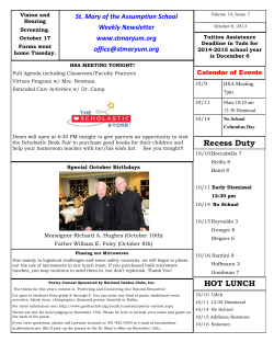 October 08, 2013 - St. Mary of the Assumption