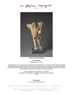 Statue of an Eros-ephebus Eros selection Crowned Eros. H : 16 cm