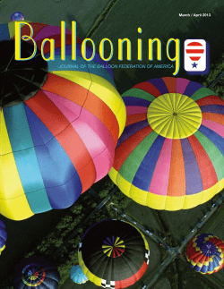journal of the balloon federation of america