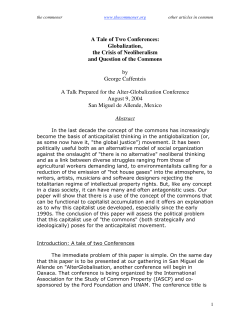 caffentzis_A Tale of Two Conferences