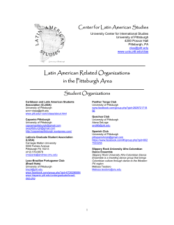 list of Latin American Organizations in Pittsburgh
