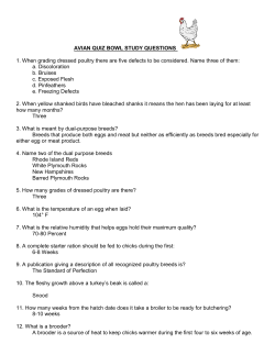 Avian Quiz Bowl Study Questions