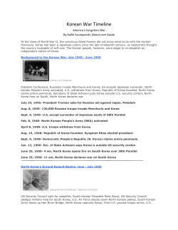 Korean War Timeline - mitchellteachers.org