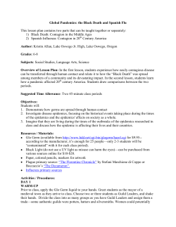 the Black Death and Spanish Flu