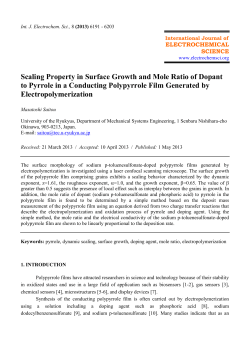 Scaling Property in Surface Growth and Mole Ratio of Dopant to