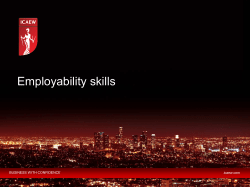 Employability skills