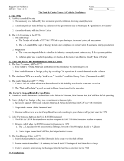 1970s notes: Complete the chart and answer the questions