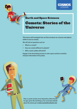 Comets: Stories of the Universe