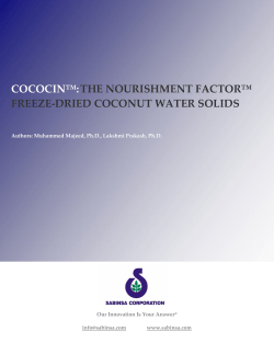 cococin&trade;:the nourishment factor&trade; freeze