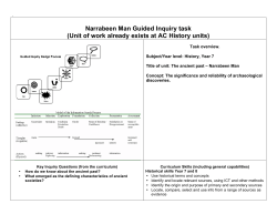 Narrabeen Man Guided Inquiry task - School libraries help students