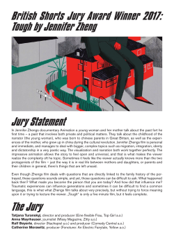 Jury Statement The Jury British Shorts Jury Award Winner 2017