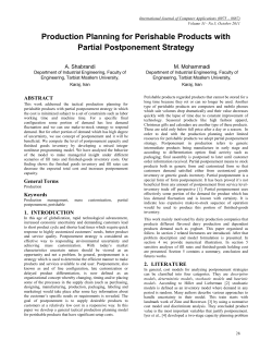 Production Planning for Perishable Products with Partial