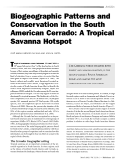 A Tropical Savanna Hotspot