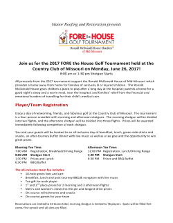 Printable Sponsorship Packet