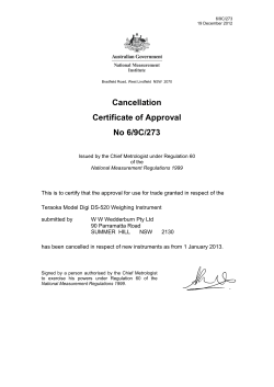 Teraoka Model DS-520 Weighing Instrument