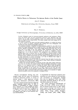 Marine Borers in Calcareous Terrigenous Rocks of the Pacific Coast