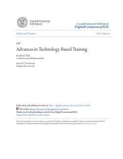 Advances in Technology-Based Training