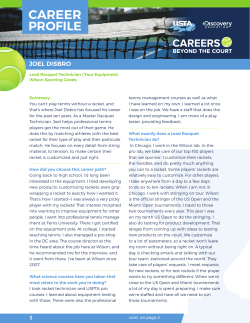 career profile - Careers Beyond the Court