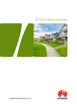 S5720-SI Series Switches