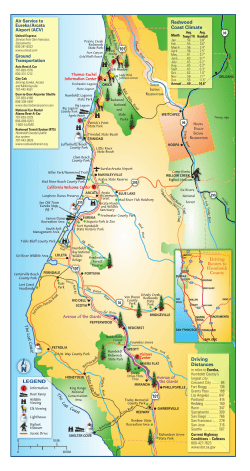 a Map of Humboldt County - The Redwood Riverwalk Hotel