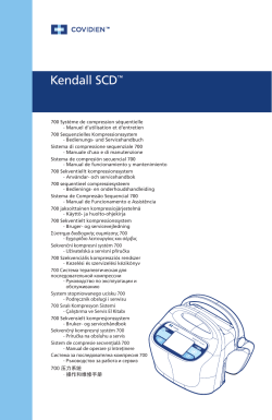 Operation and Service Manual Kendall SCD