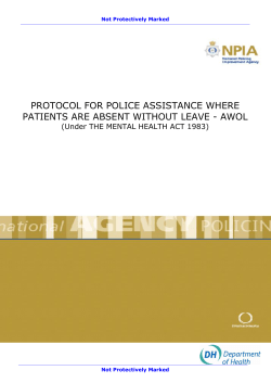 protocol for police assistance where patients are absent without