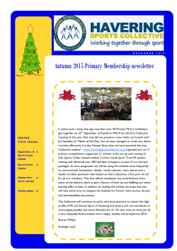 Autumn 2015 Primary Membership newsletter