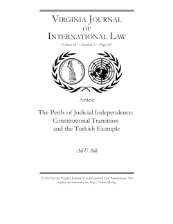 The Perils of Judicial Independence