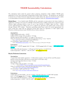 Sustainability Calculations
