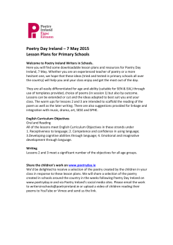 lesson plans for Junior Infants