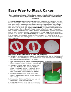 Easy Way to Stack Cakes