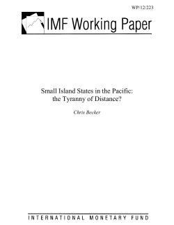Small Island States in the Pacific