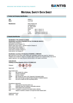 MSDS SA990711 - saentis