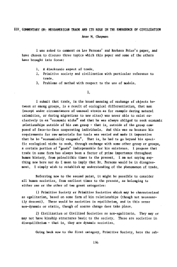 clusively in an "economic niche" and that he was always obliged to