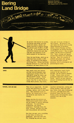 Bering Land Bridge - National Park Service History Electronic Library