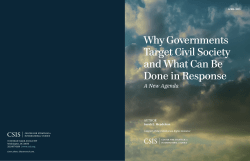 Why Governments Target Civil Society and What Can Be