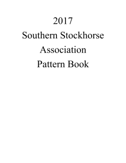 2017 Southern Stockhorse Association Pattern Book