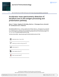Using accelerator mass spectrometry to detect beryllium processing